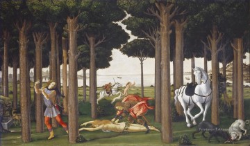 Nastagio deuxième Sandro Botticelli Peinture à l'huile